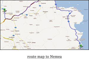route map to Nemea